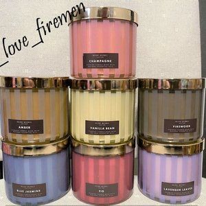 Henri Bendel 3 Wick 14.5oz 3 Wick TEST Candles - Vanilla Bean/Firewood/Amber/Fig